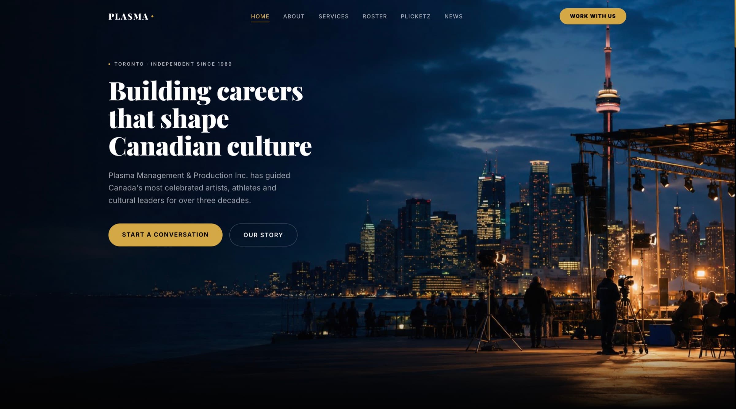 Plasma Management & Production Inc. website homepage